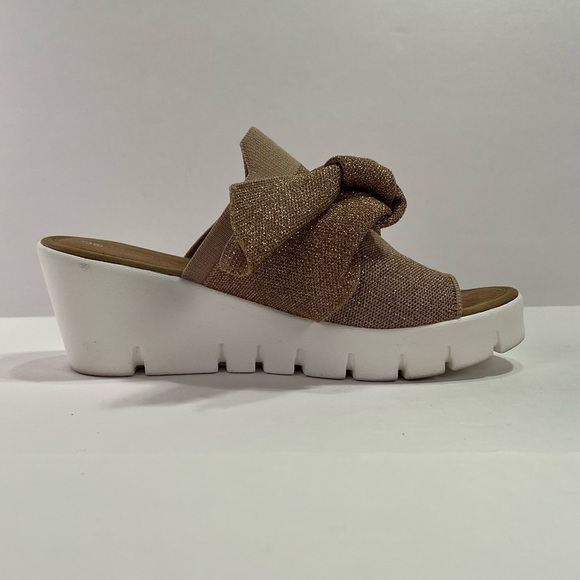 Bernie Mev. Venti Freesia Platform Sandals - blush rose gold/cream, size 38 - Picture 8 of 12